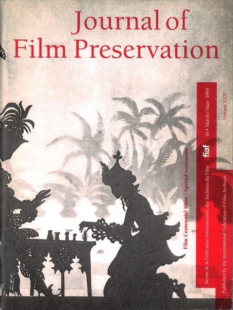 Calaméo - JOURNAL OF FILM PRESERVATION #92, April 2015