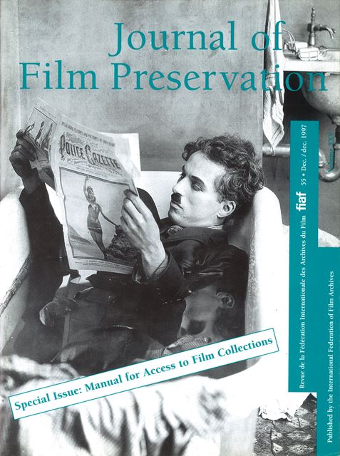 Journal of Film Preservation N° 60/61 - FIAF